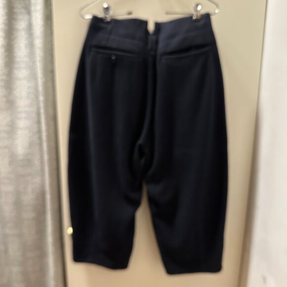 Comme des Garcons Black Wool Blend Cropped Drop Crotch Balloon Pants size S EUC - Picture 2 of 11